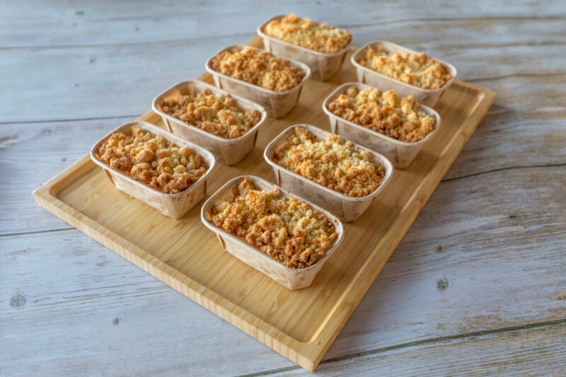 8 Crumbles abricot-pomme